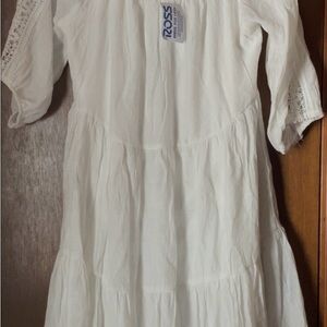 Casual Summer Dress - Off the Shoulders